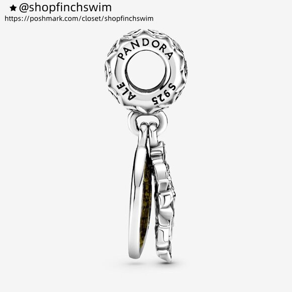 Pandora Disney Beauty and the Beast Dancing Dangle Charm - Picture 4 of 5